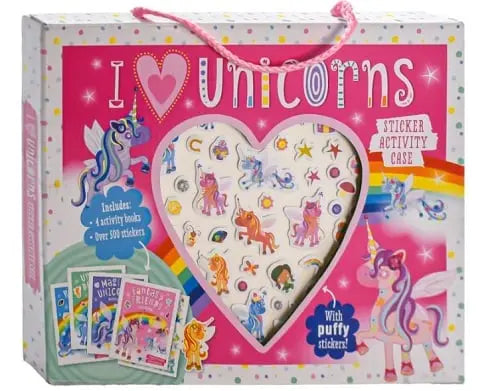 I Love Unicorns Sticker Activity Case