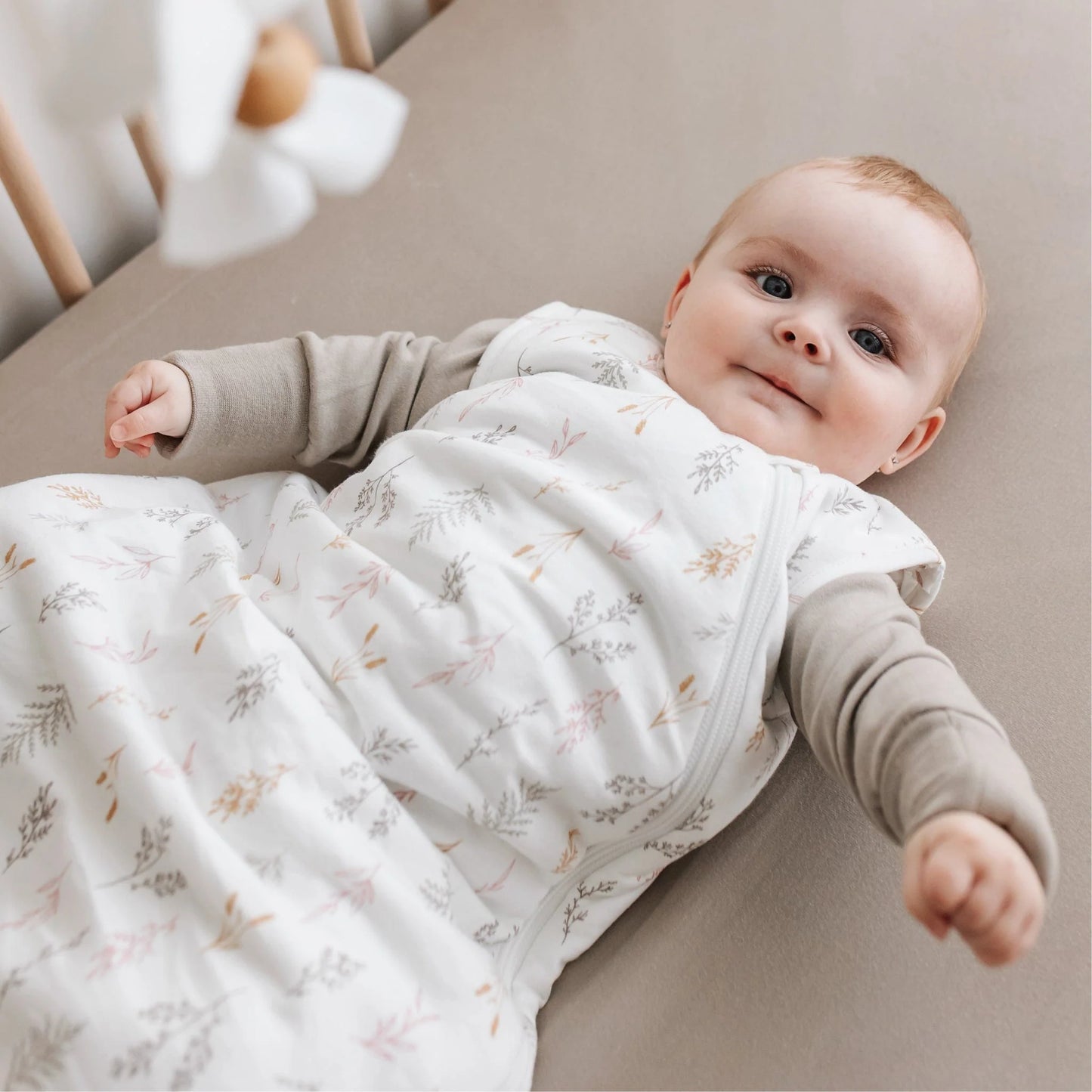 Perlimpinpin - Quilted Bamboo Sleep Sack 1.0 Tog - Wheat