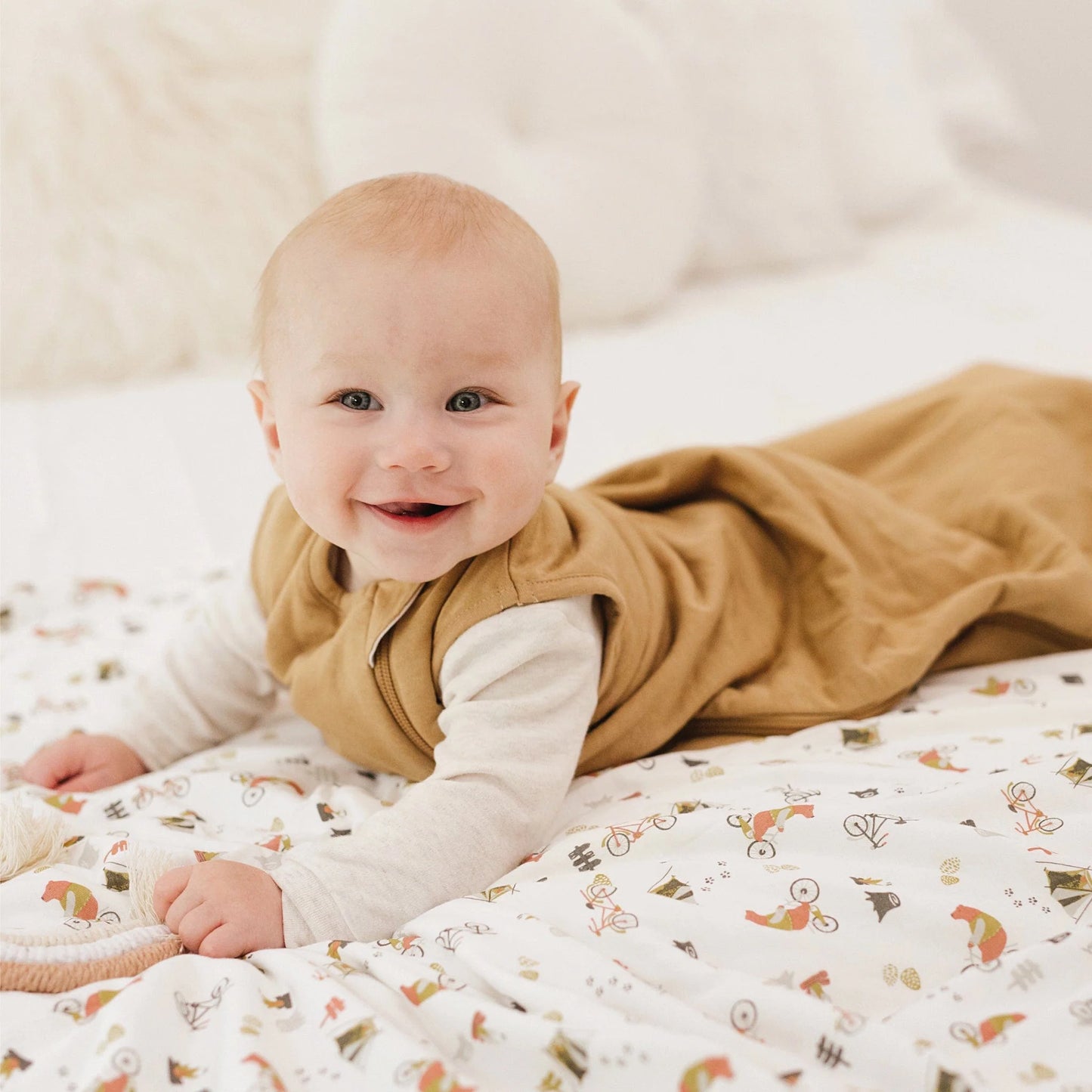 Perlimpinpin - Quilted Bamboo Sleep Sack 1.0 Tog - Honey