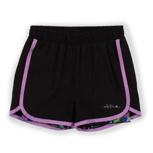 NANO - Athletic Short Active Black /NANO - Short athlétique Filles Noir