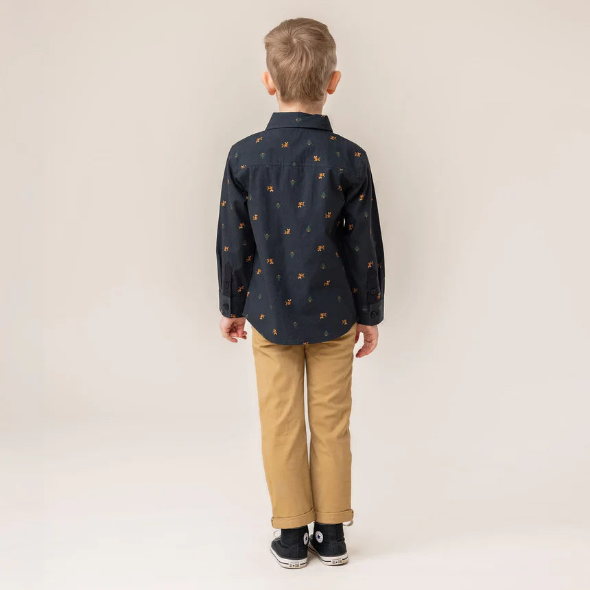 Nano - Printed Chic Shirt - Black