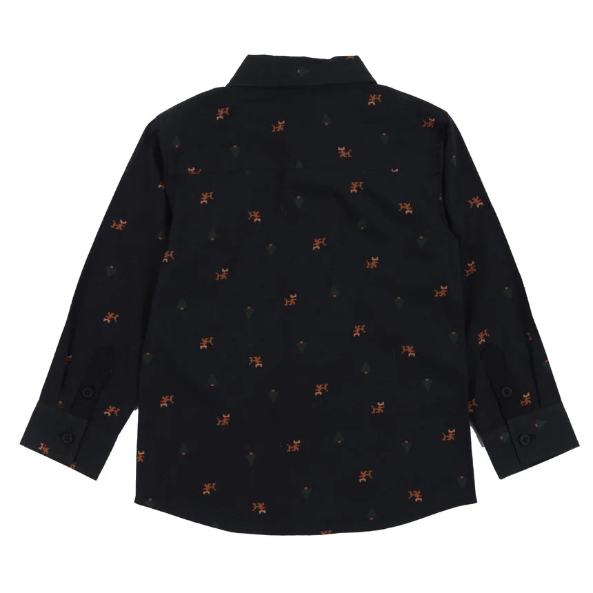 Nano - Printed Chic Shirt - Black