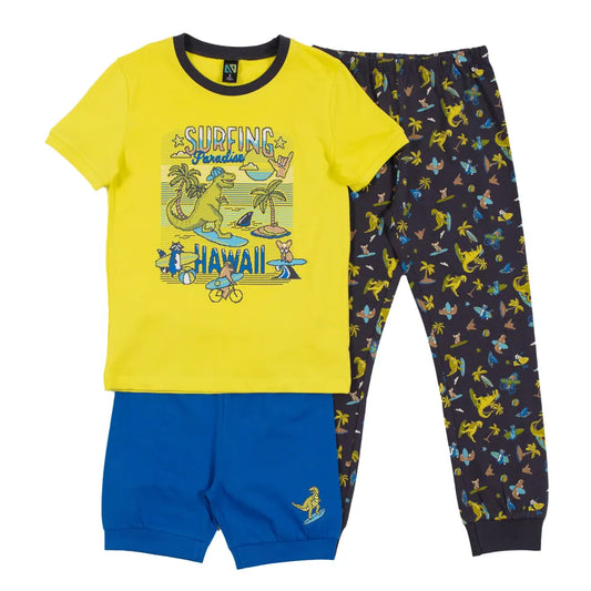 NANO - Dinos 3 Pieces Pajamas/NANO - Pyjama 3 Pièces Dinos