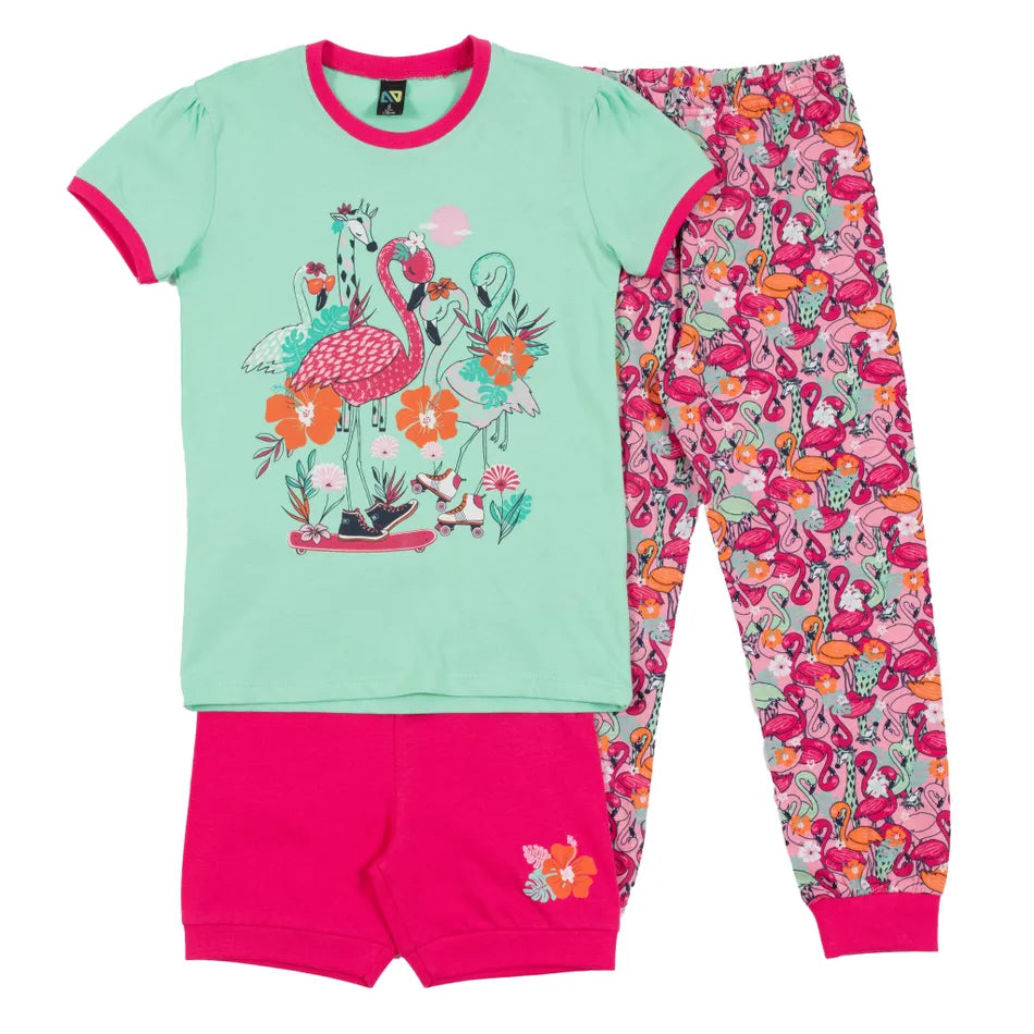 NANO - Flamingo 3 Pieces Pajamas/Pyjama 3 Pièces Flamant