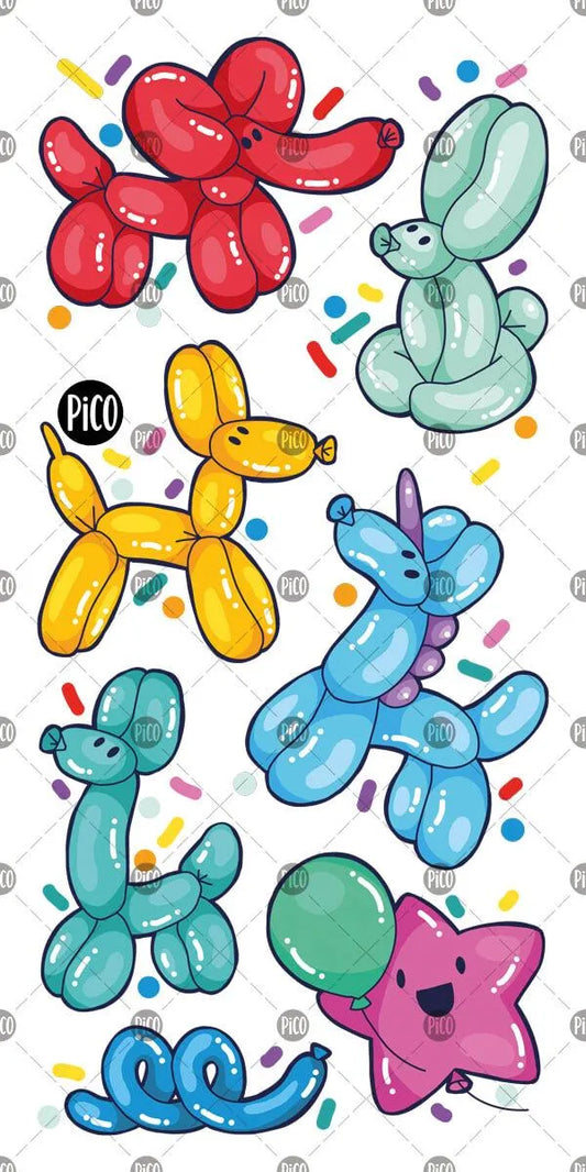 Pico - Temporary Tattoos  - Animal Balloons
