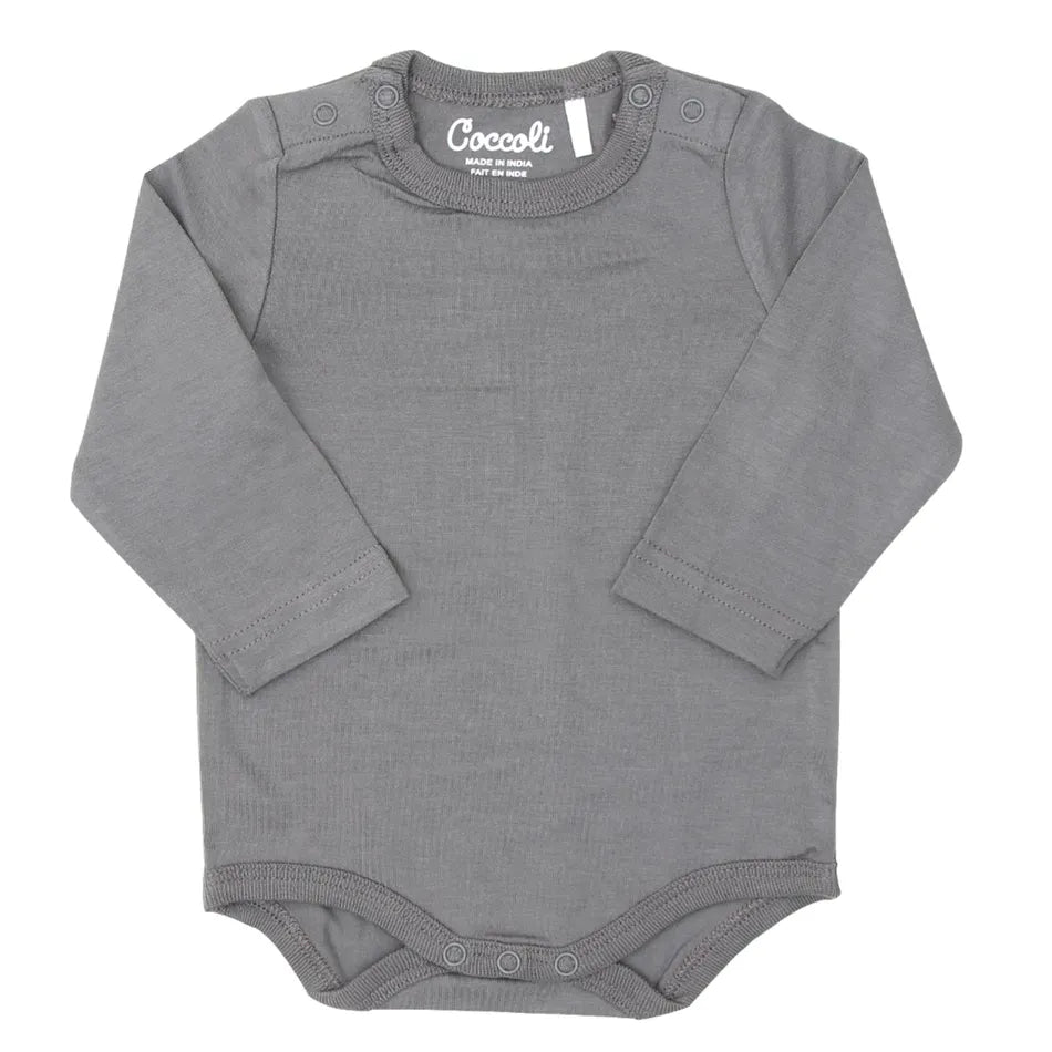 Coccoli - Bamboo Bodysuit - Granite Grey