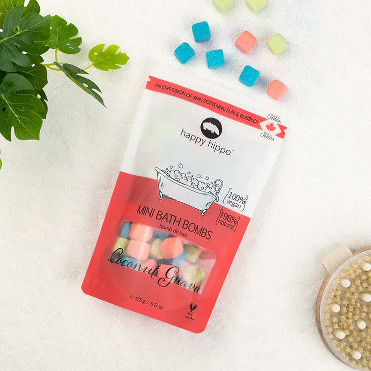 Happy Hippo - Mini Bath Bombs - Coconut Guava