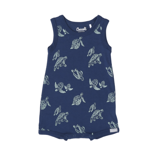 Coccoli - Bamboo/Cotton Romper - Turtles