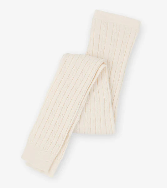 Hatley - Girls Cream Cable Knit Tights