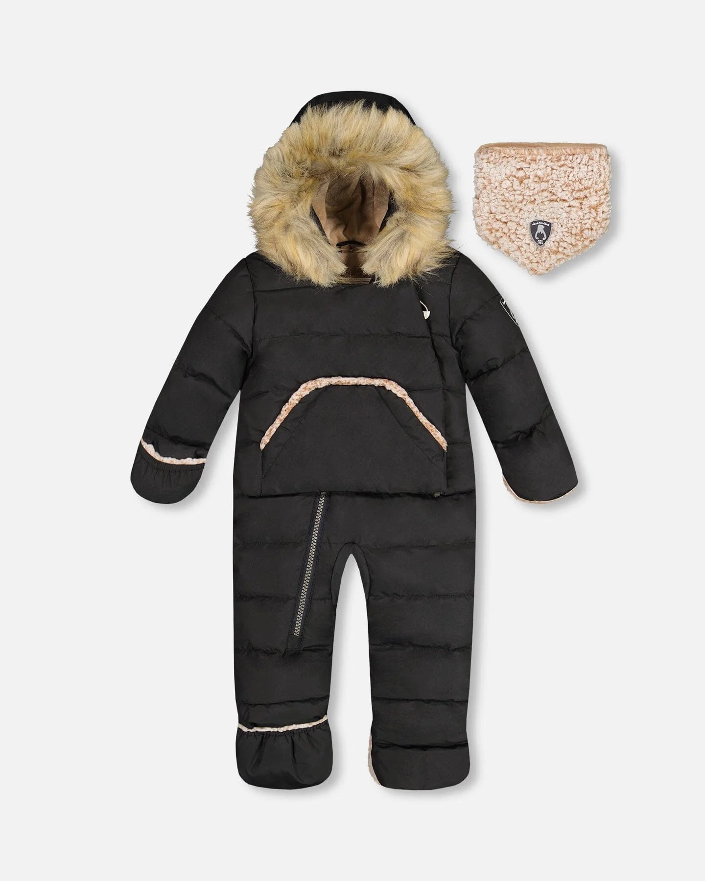 One Piece Baby Car Seat Snowsuit Midnight Black/Habit de neige une pièce noir soir pour bébé pour sièges d’auto