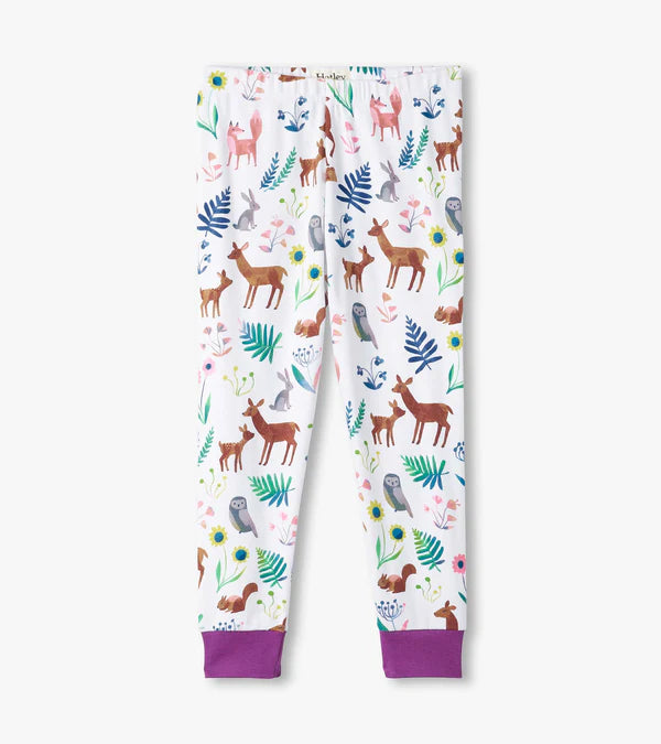 Hatley - Girls Forest Creatures Organic Cotton Pajama Set/Pyjama en coton biologique – Créatures des bois