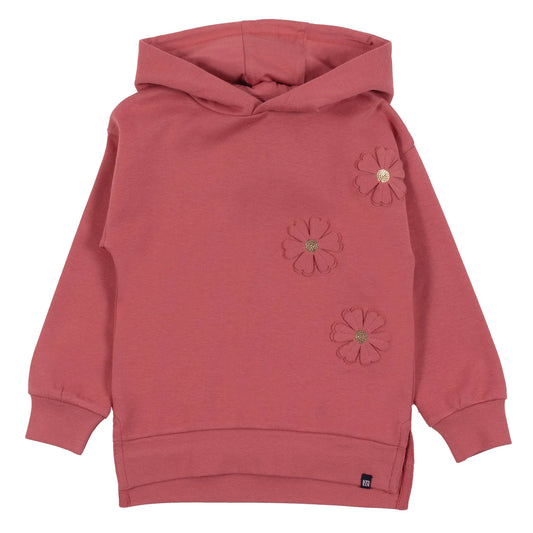 Nano - Autumn Walk Long Hooded Sweater - Red