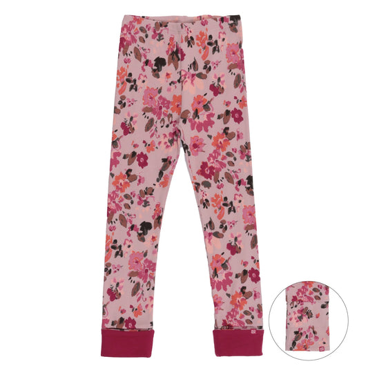 Nano - Flowers of Yesteryear Leggings - Pale Pink
