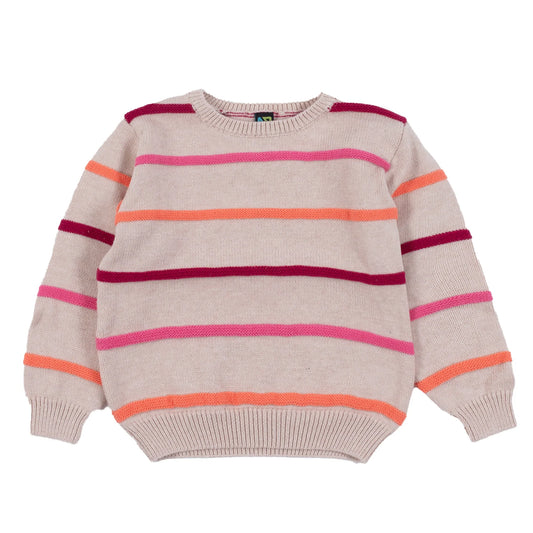 Nano - Flowers of Yesteryear Knitted Sweater - Beige