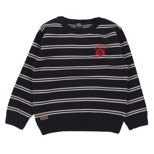 Nano - English Countryside Knit Sweater - Dark Navy