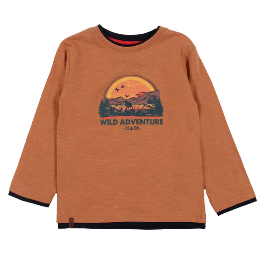 Nano - English Countryside Long Sleeve Shirt - Brown