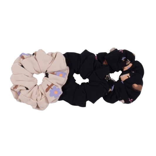 Nano - A Night in the Garden - 3 pk Scrunchies - Multicolour