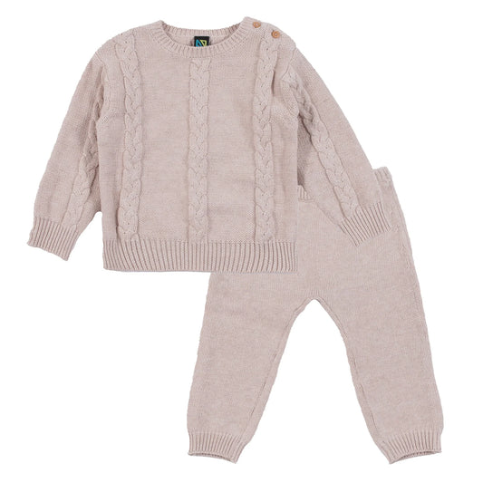 Nano - Teddy Bear Hugs 2pc Sweater Set - Beige
