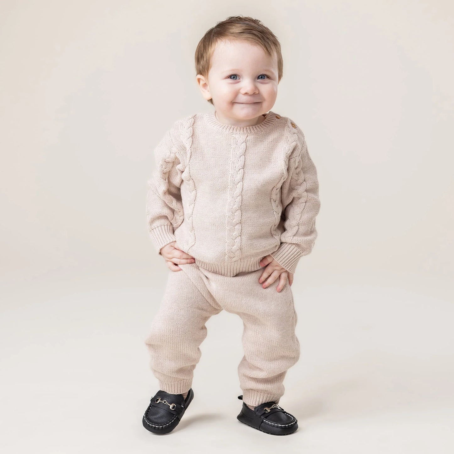 Nano - Teddy Bear Hugs 2pc Sweater Set - Beige