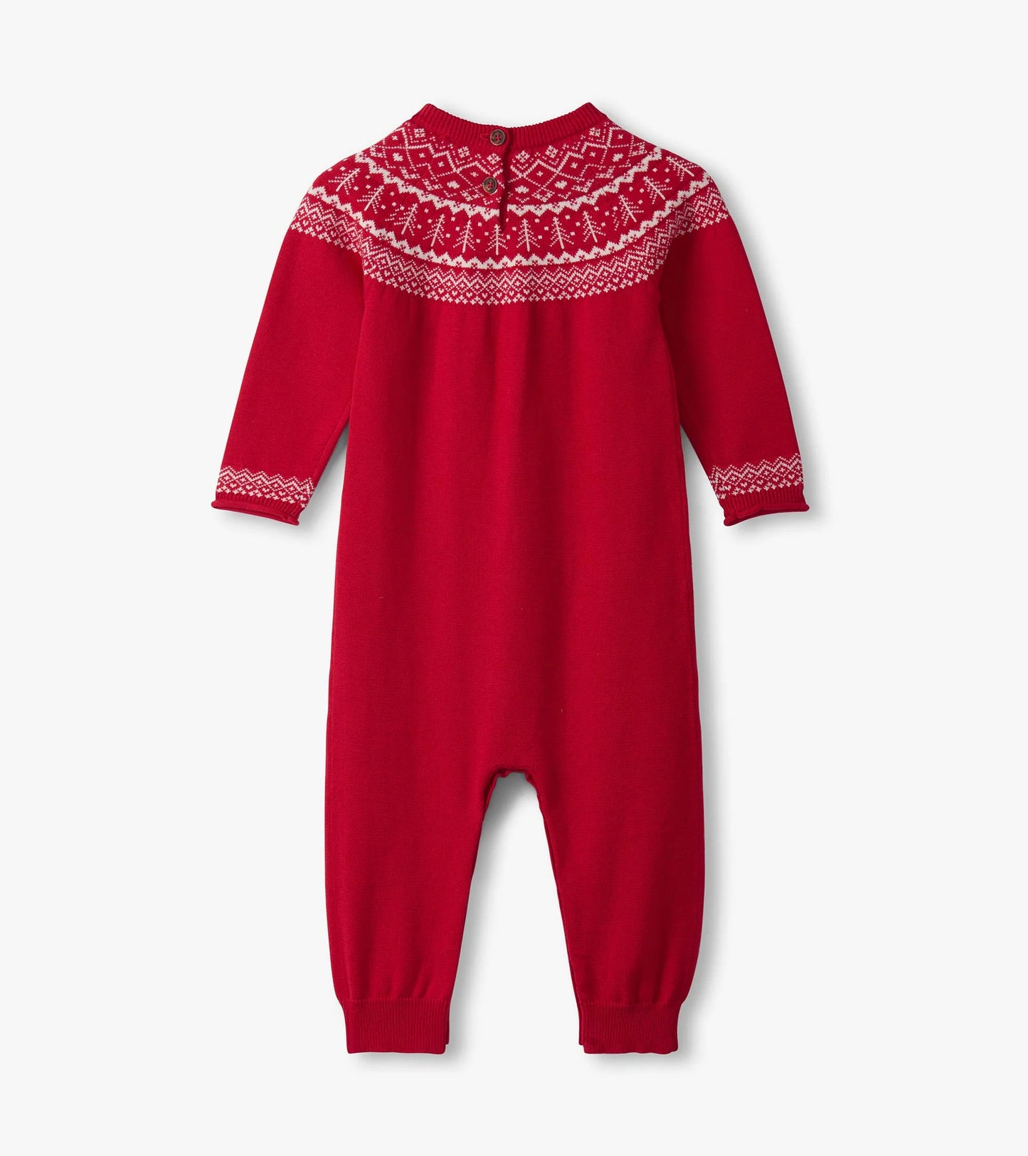 Hatley - Fair Isle Sweater Romper - Red