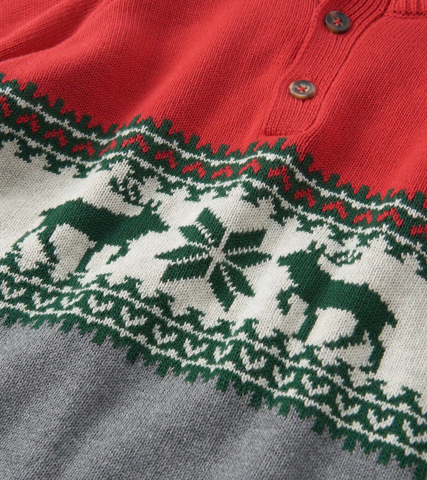 Hatley - Holiday Mockneck Sweater -  Elk