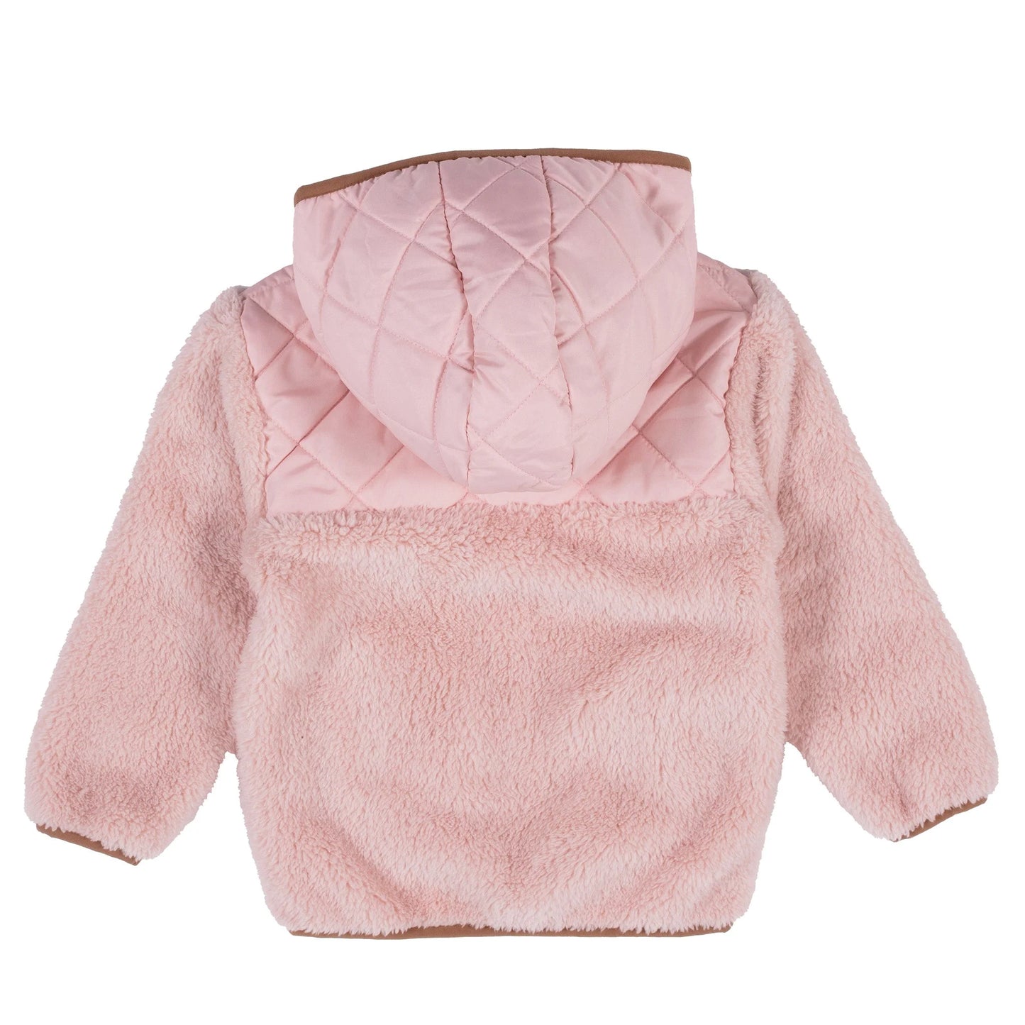 Nano -Sherpa Hooded Jacket - Pink