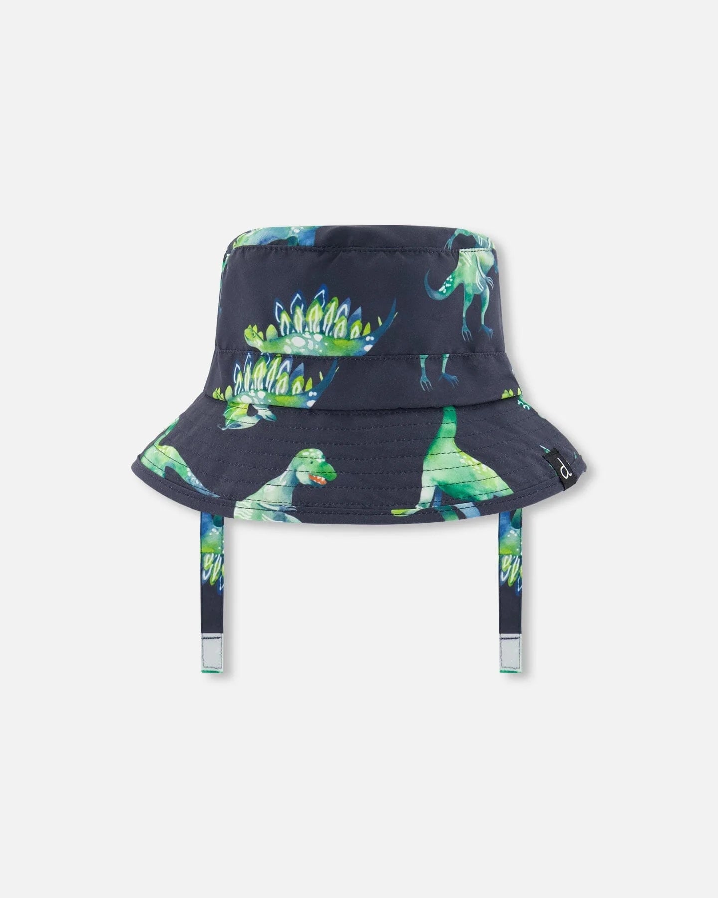 Deux Par Deux - Beach Hat - Grey Printed Dinosaurs