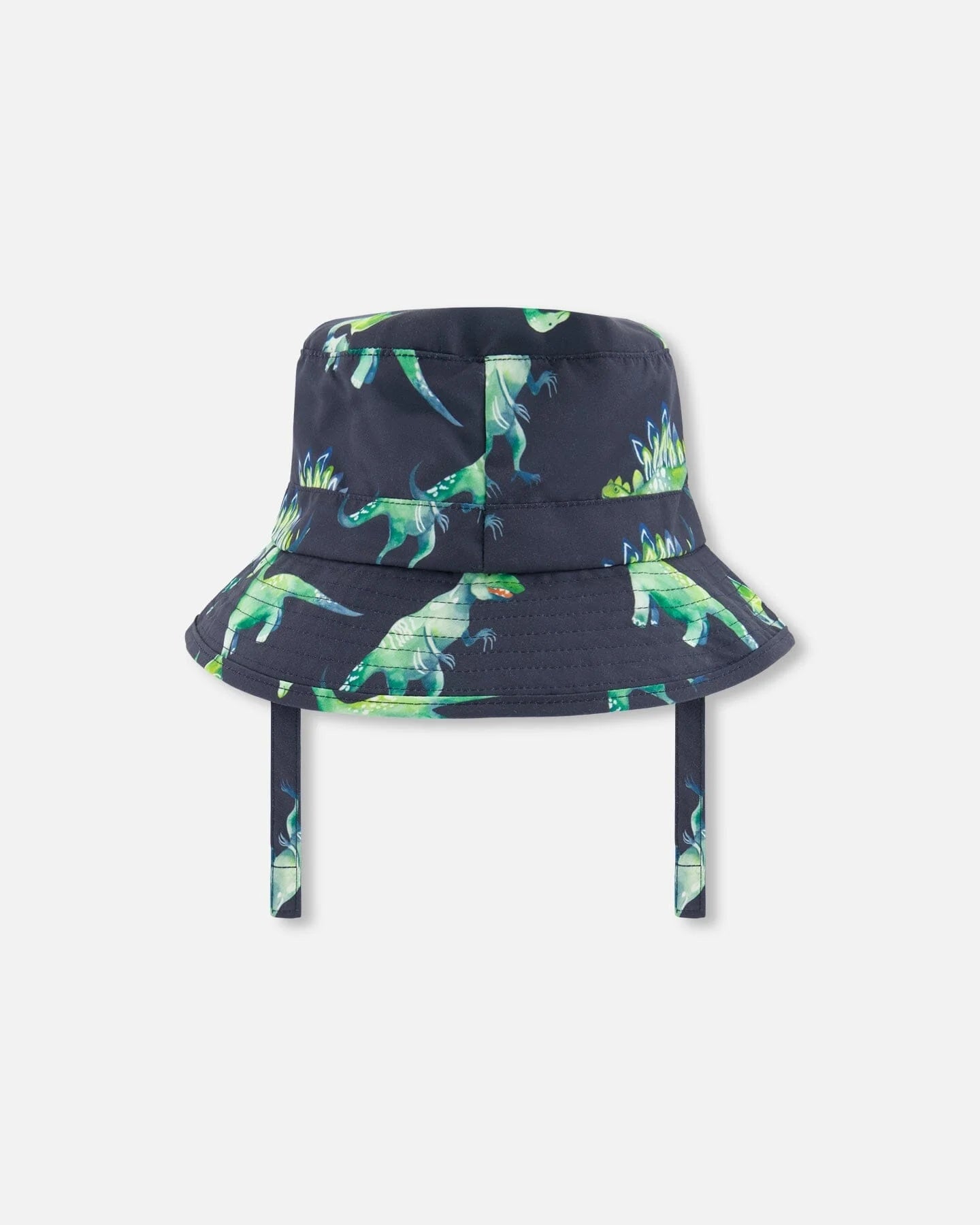 Deux Par Deux - Beach Hat - Grey Printed Dinosaurs