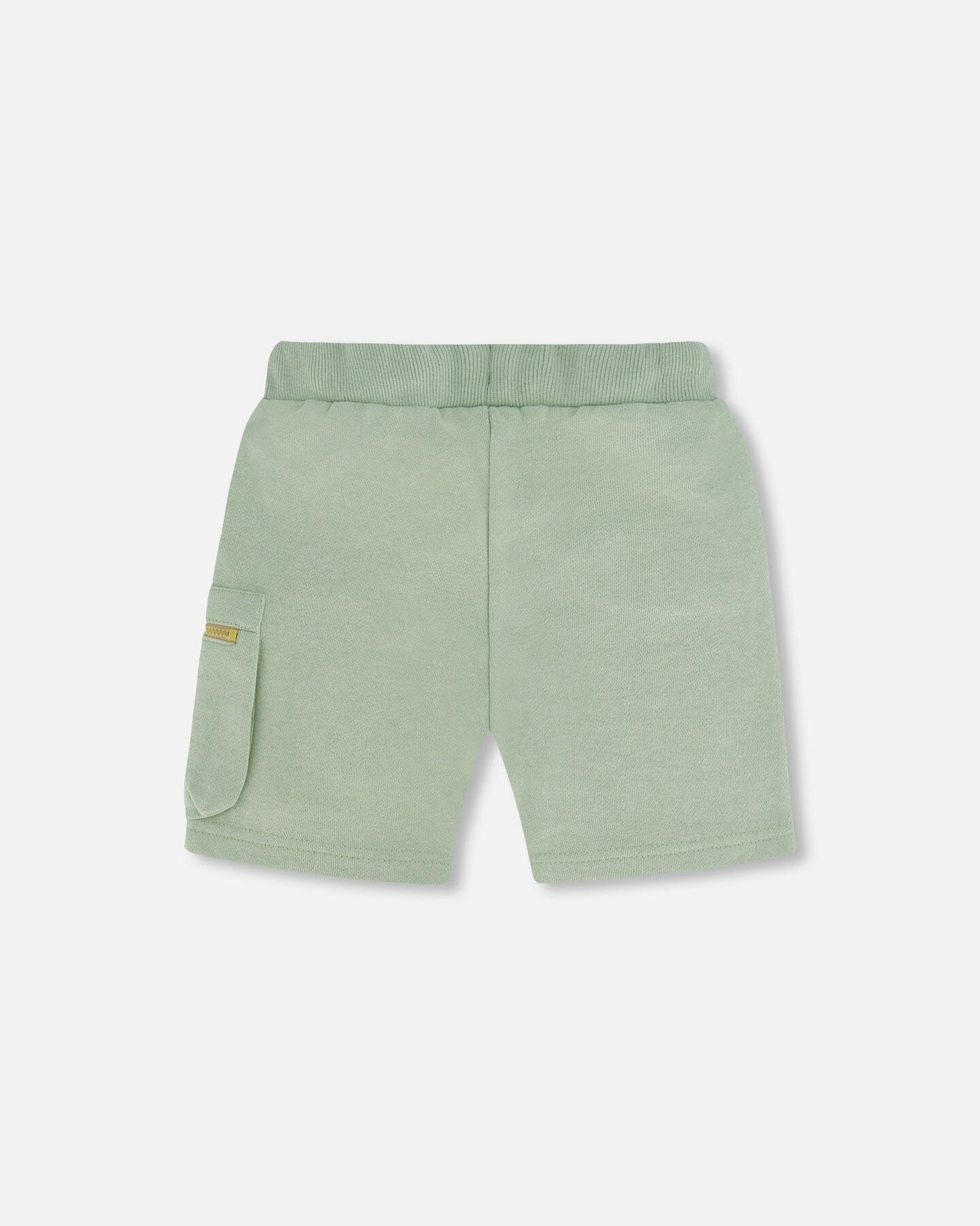 Deux Par Deux - French Terry Short With Zipper Pocket Mint/Short Avec Poche À Fermeture Éclair Menthe En Coton Français