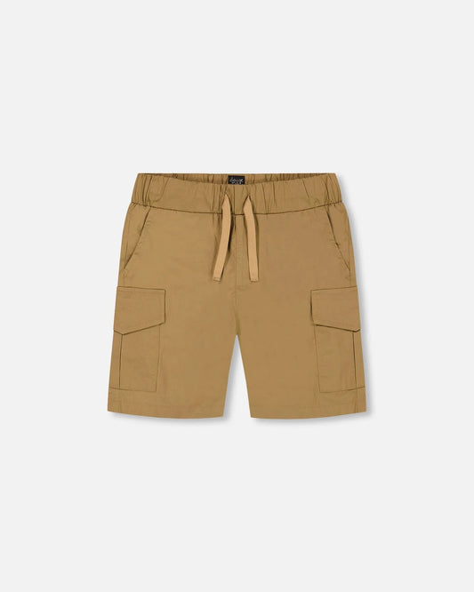 Deux Par Deux - Parachute Cargo Shorts Caramel/Short Cargo Parachute Caramel