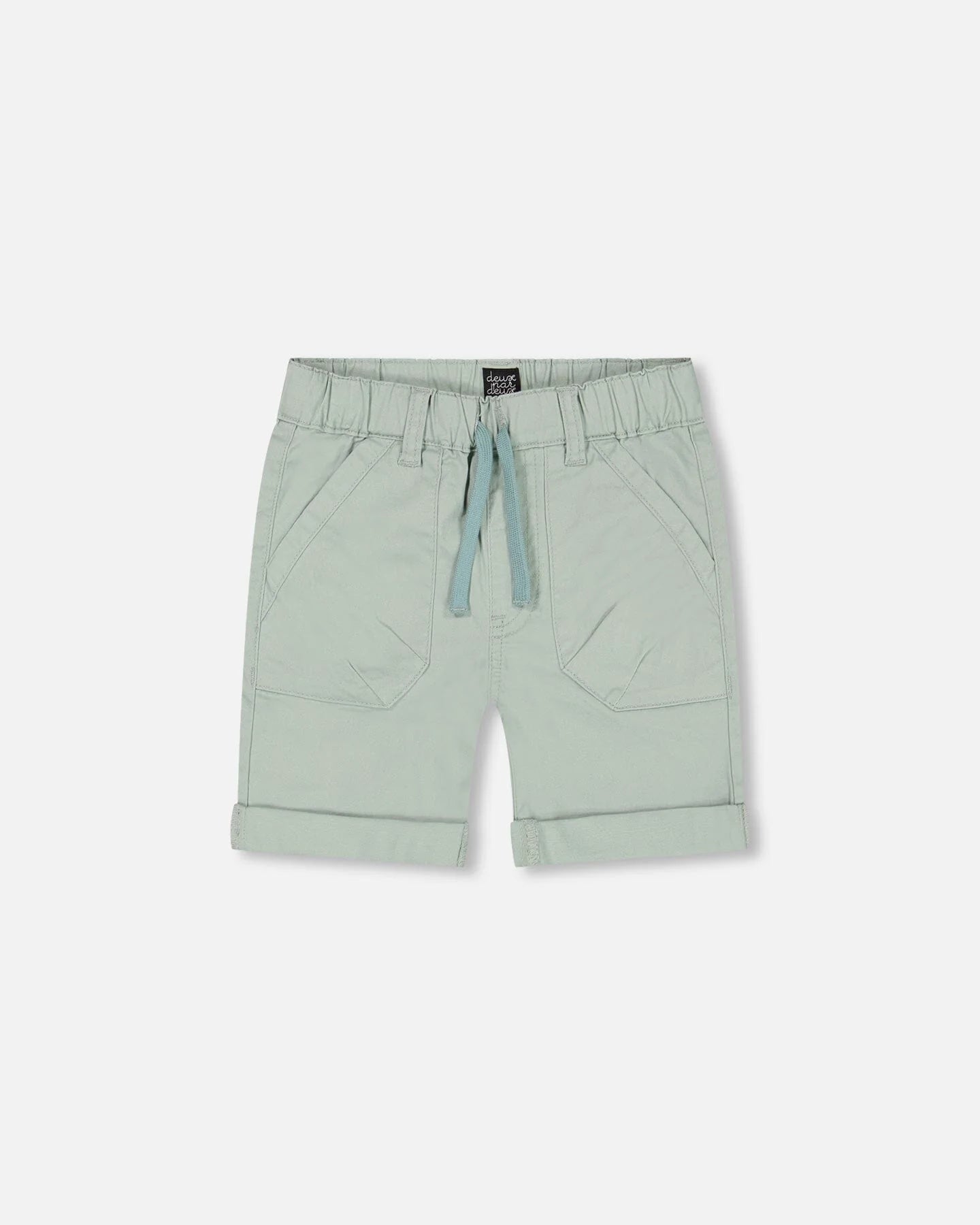 Deux Par Deux - Stretch Twill Short Sage Green/Short En Sergé Extensible Vert Sauge