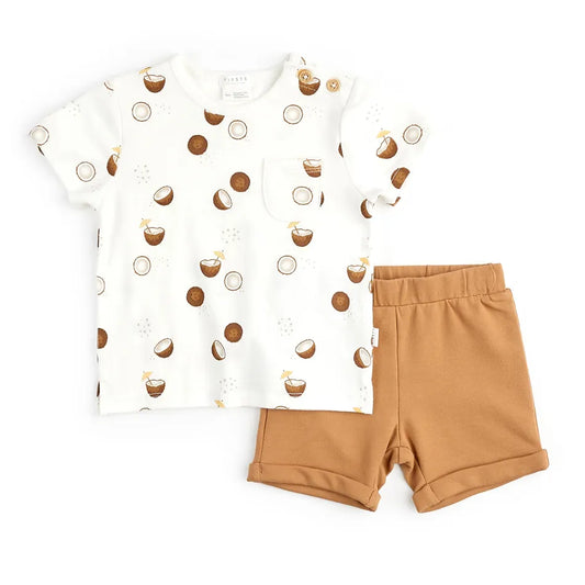 Petit Lem - Coconut Shorts Set/Ensemble Short Noix Coco