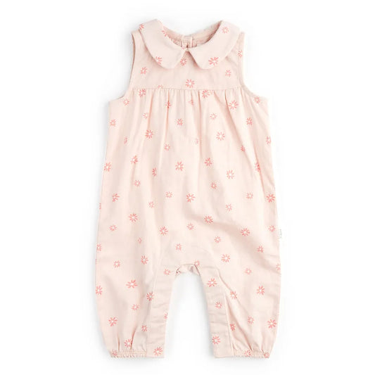 Petit Lem - Flowers Linen Jumpsuit/Combinaison Lin Flamant