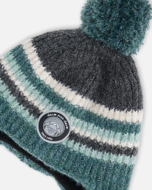 Deux Par Deux - Peruvian Knit Hat - Gradient Green