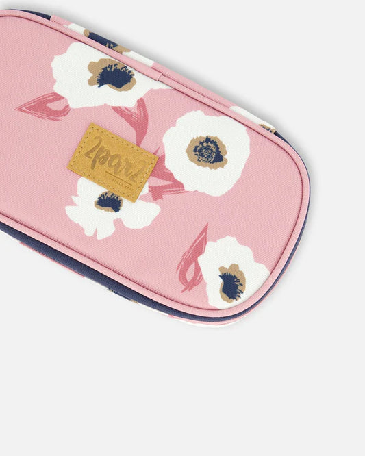 Deux Par Deux - Pencil Case - Off White Flowers