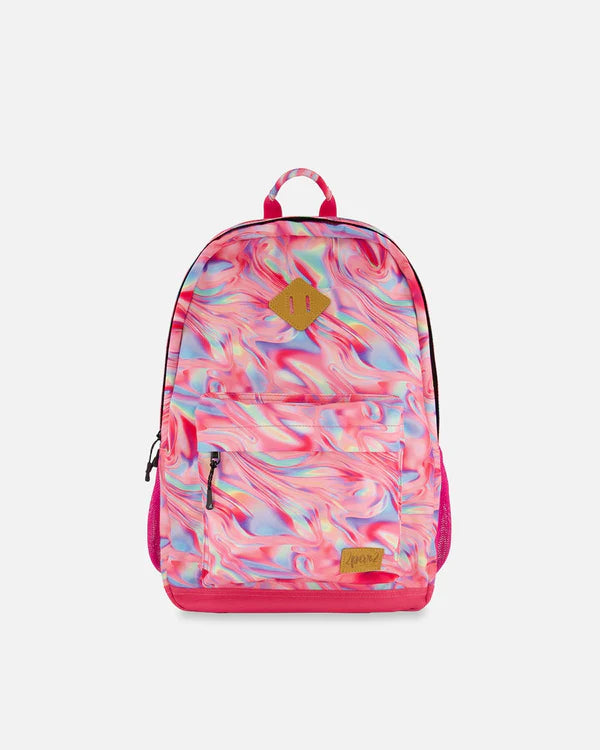 Deux Par Deux - Backpack Printed Marble/Sac à dos marbré