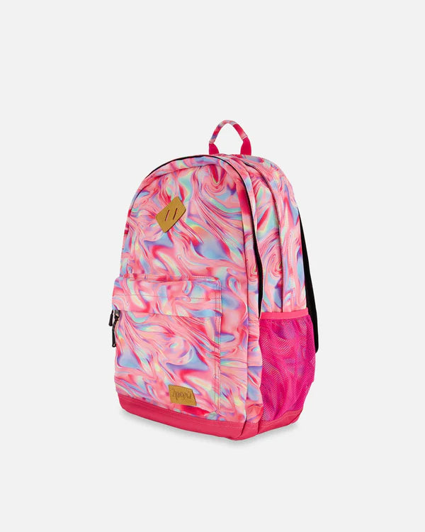 Deux Par Deux - Backpack Printed Marble/Sac à dos marbré