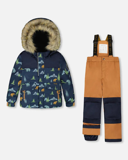 Deux Par Deux - Two Piece Snowsuit - Brown Sugar