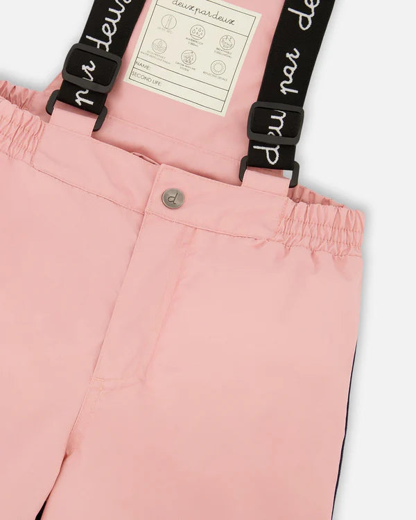 Deux Par Deux - Two Piece Snowsuit - Printed Dusty Pink