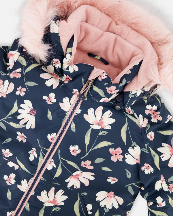 Deux Par Deux - Two Piece Snowsuit - Floral Print
