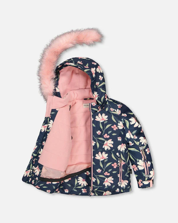 Deux Par Deux - Two Piece Snowsuit - Floral Print