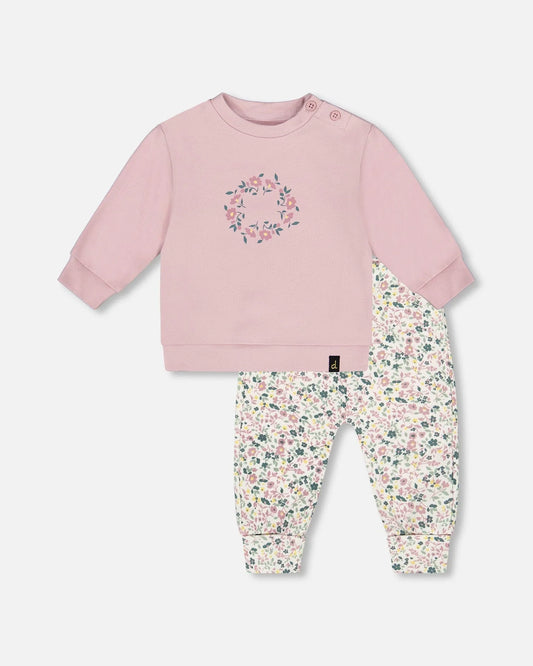 Deux Par Deux - Organic Cotton Evolutive Pant Set - Keepsake Lilac