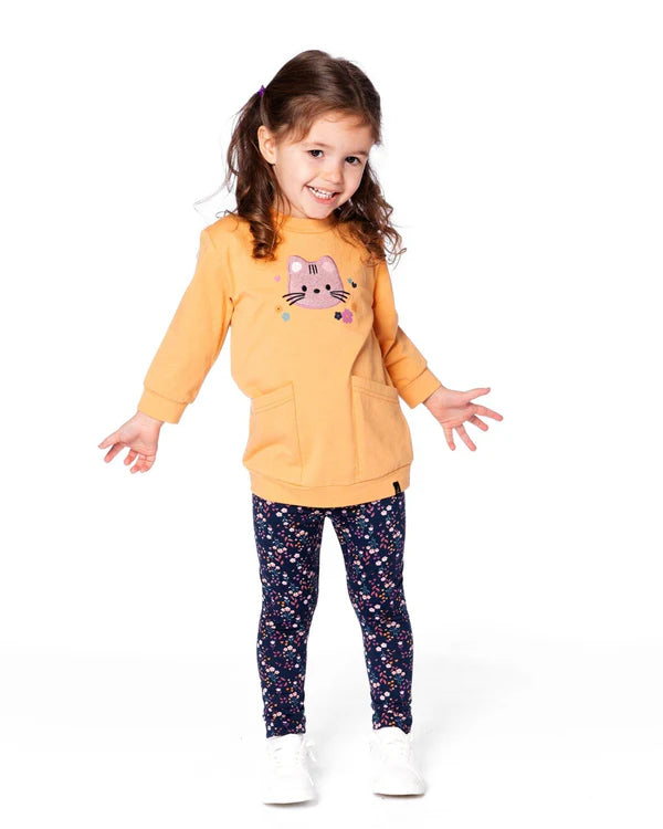 Deux Par Deux - Tunic & Legging Set - Golden Brown