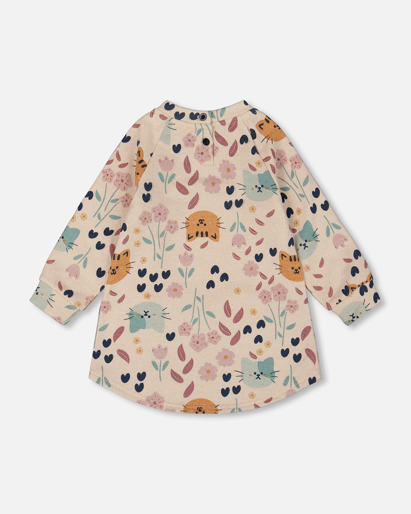 Deux Par Deux - Glittering French Terry Dress - Cats