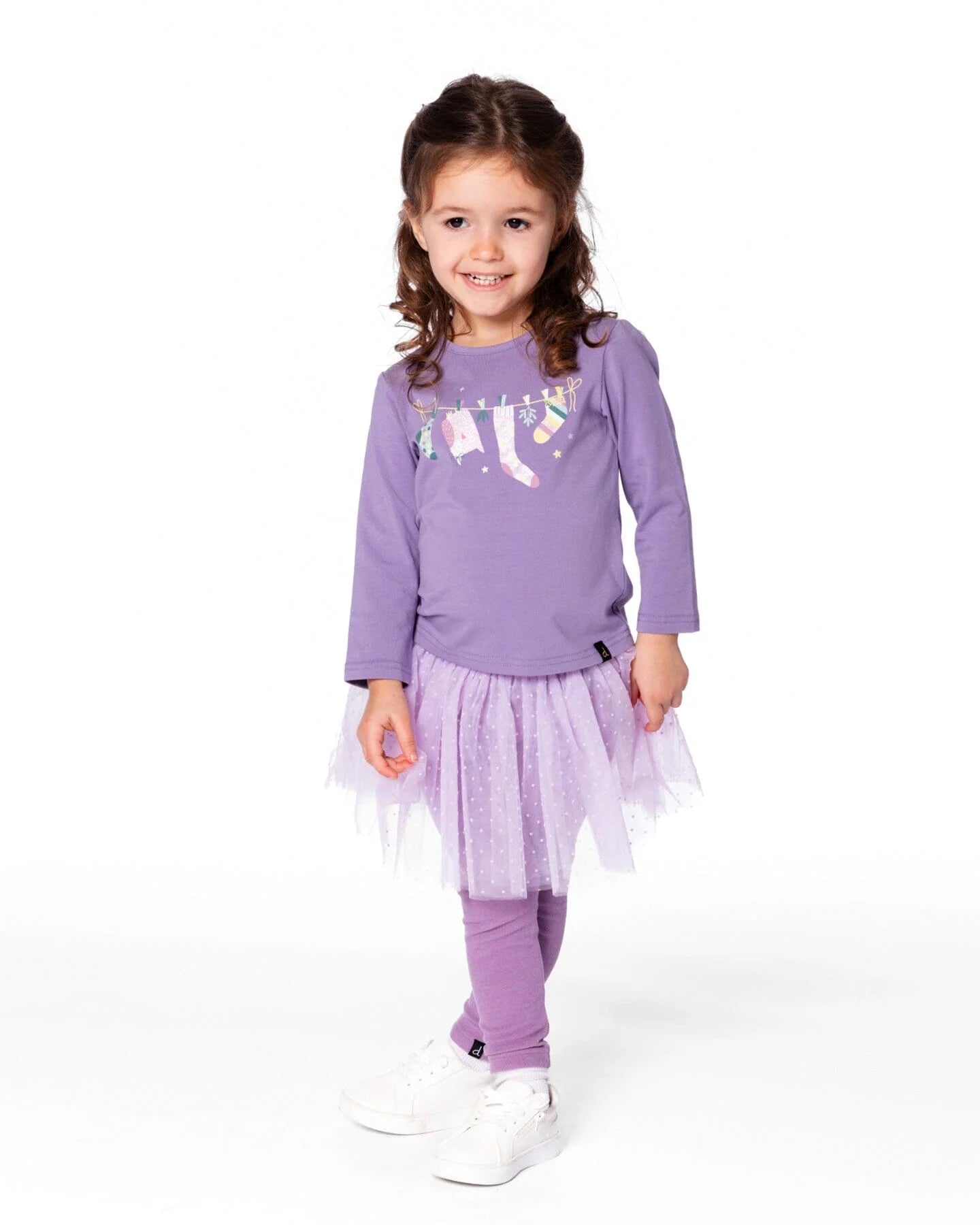 Deux Par Deux - Organic Cotton Long Sleeve Top - Dusk
