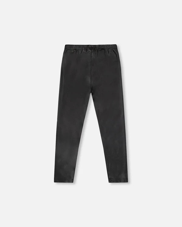 Deux par Deux - Shiny Stretch Jersey Leggings - Black