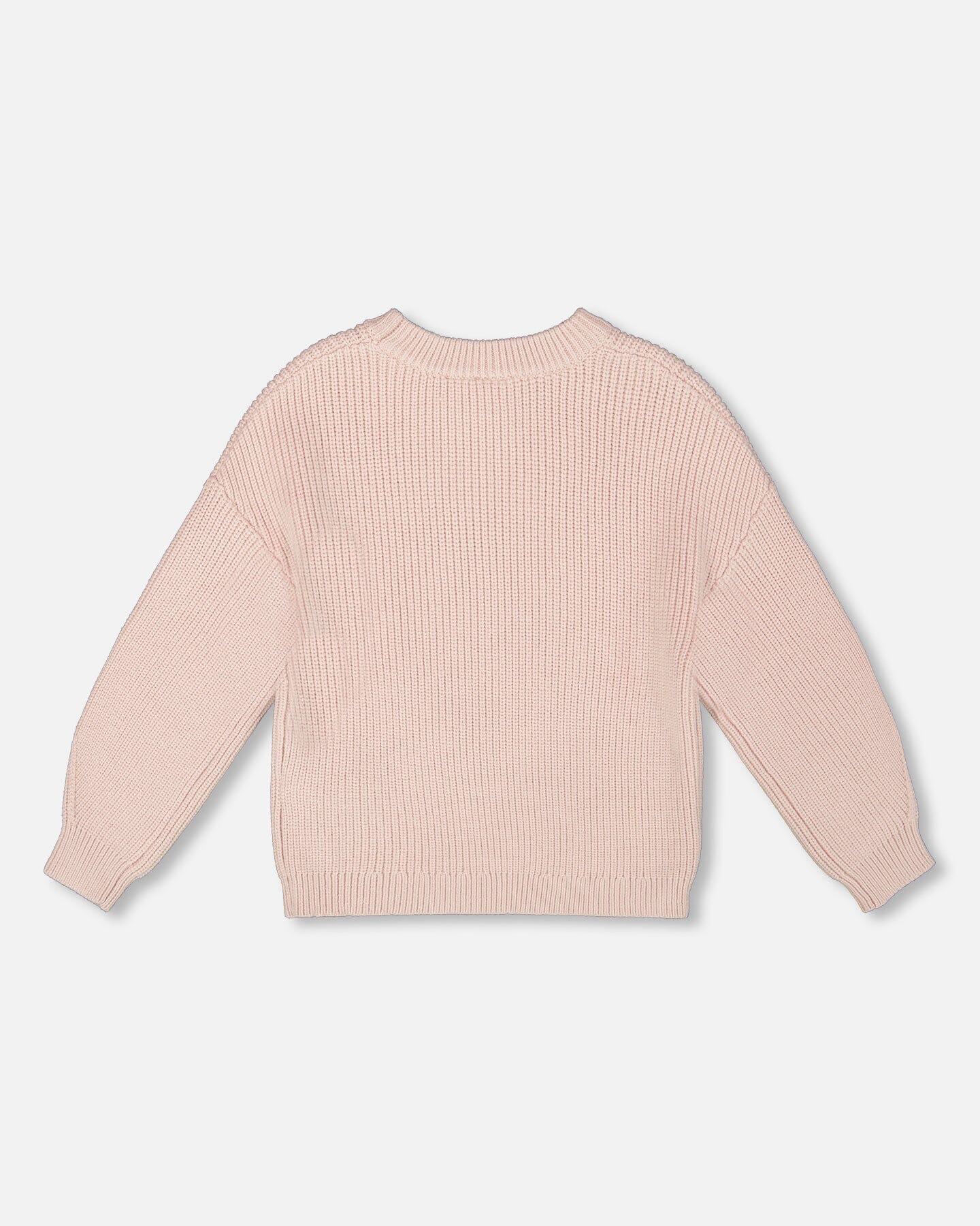 Deux Par Deux - Knit Sweater with Heart Sequins - Pink