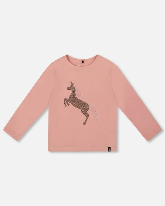 Deux Par Deux - Long Sleeve Top - Dusty Pink