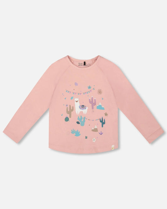 Deux Par Deux - Organic Cotton Raglan - Dusty Rose