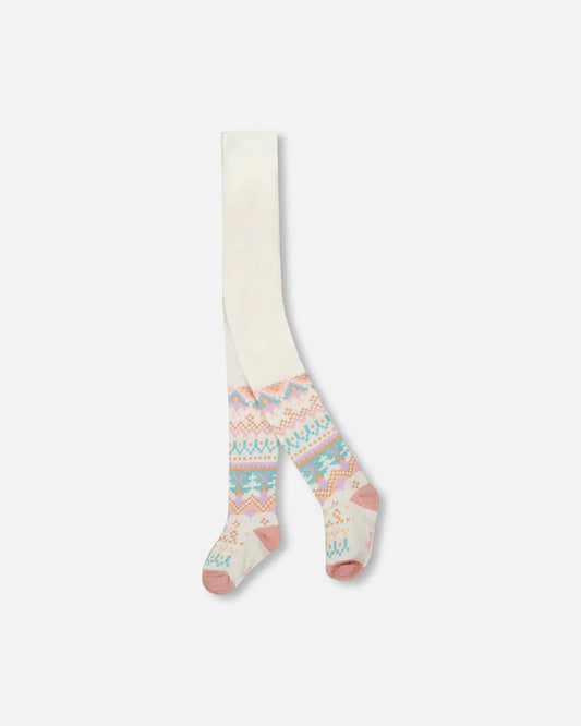 Deux Par Deux - Knit Tights - Norvégien Jacquard
